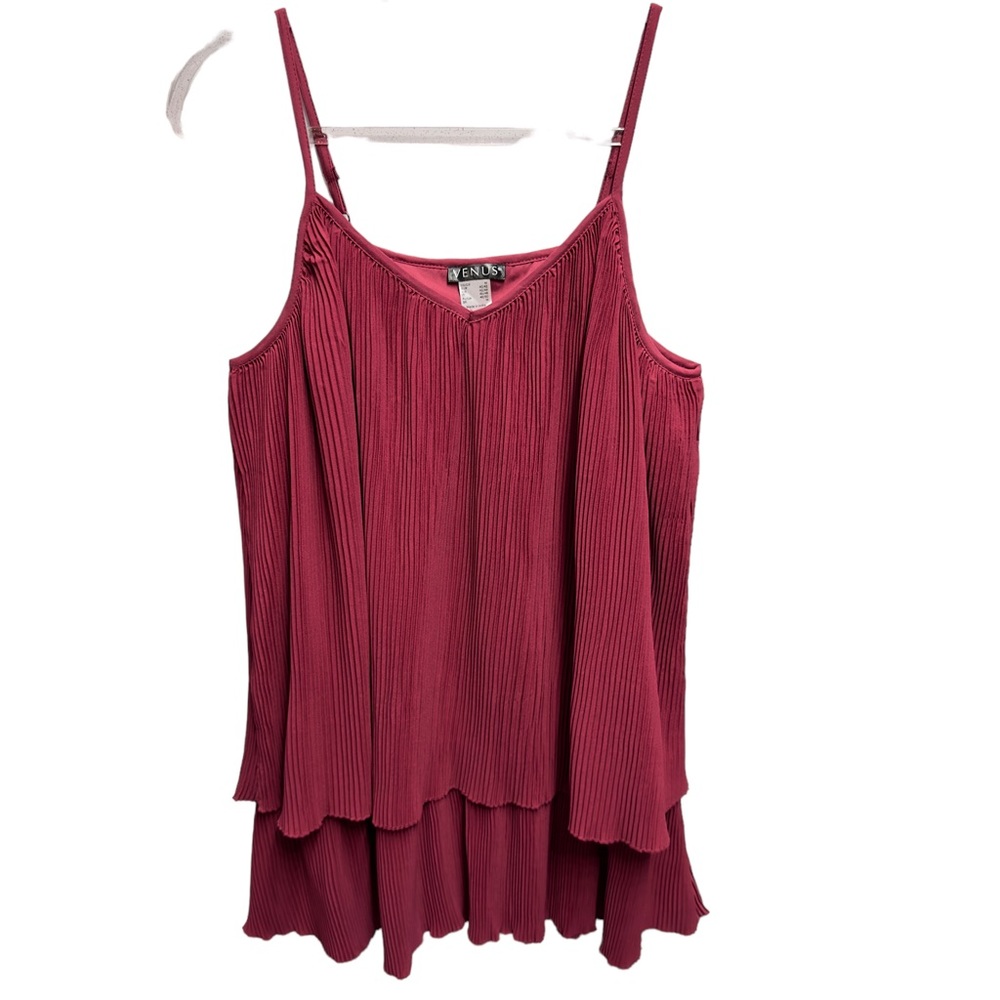 Matte Satin Knit Pleated Tiered Crinckle Flowy Swing Babydoll Mini Dress